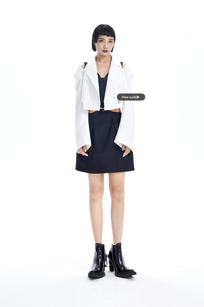 The TINY IN split-out open-waisted strap dress -CACAS
