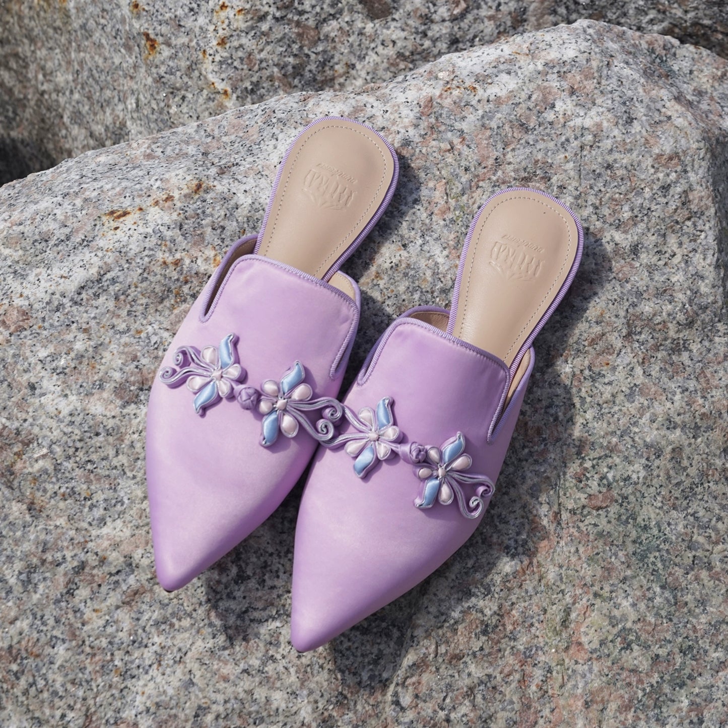 B-FEI Chinese flat mules Retro women's shoes-NOPU.