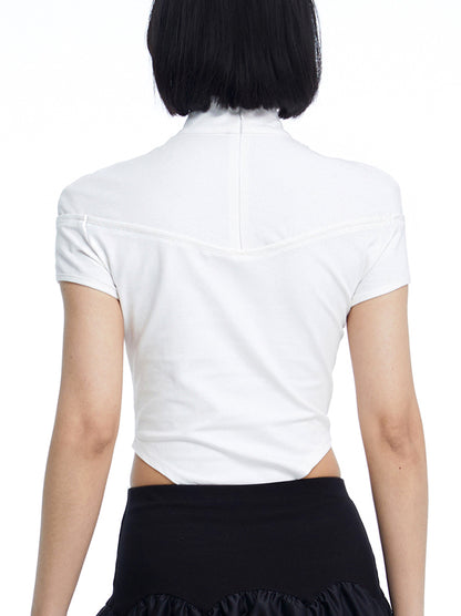 TINY IN cut-out short sleeve one-piece women's summer top -ANDRE