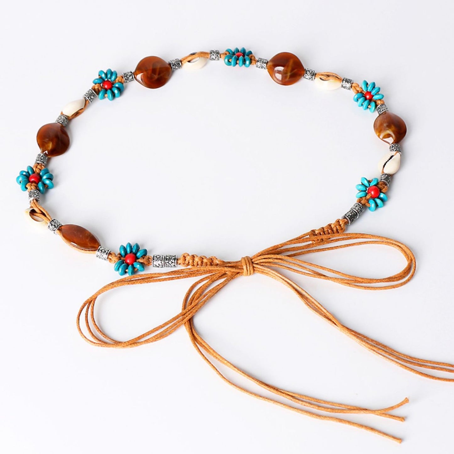 PIAOIN Langcai ethnic style niche woven belt women's vacation style travel with waist chain high-end accessories-NOVA