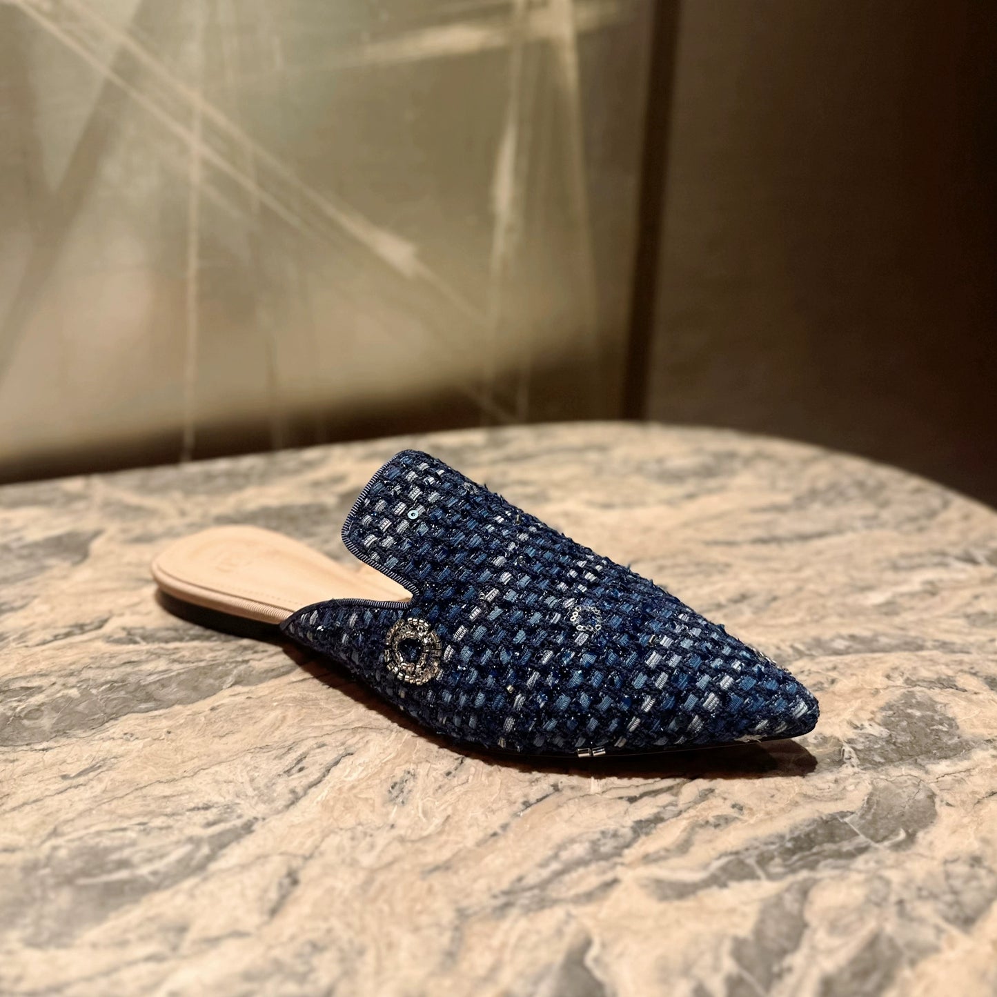 B-FEI hand-knitted pointed toe shoes-GACH.