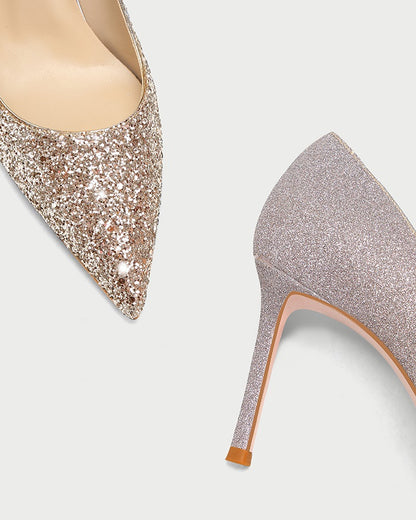 Pjjuu French Xiuhe Main Wedding Two Wear Stiletto Heels  -  BAD