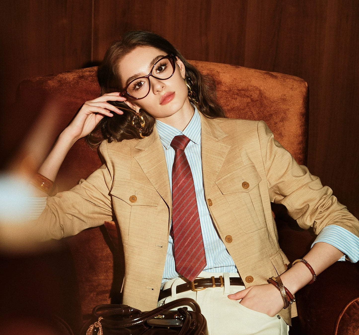 ANNASPEAK linen old money style suit-HOSE.