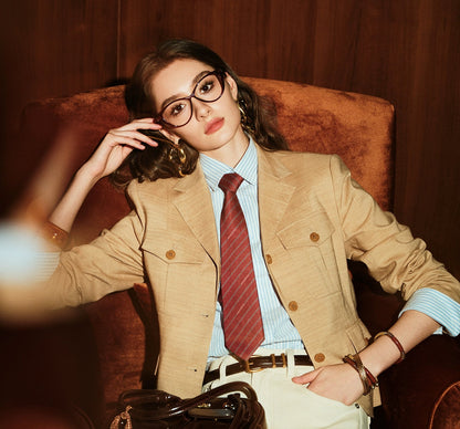 ANNASPEAK linen old money style suit-HOSE.