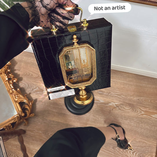 NOT AN ARTIST vintage holding banquet box - MADE