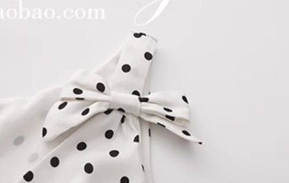 Le palais vintage black and white polka dot slim fit V-neck faux silk dress - MEEK.