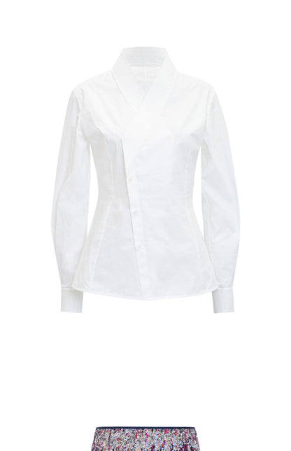 M essential Ma Kai designer Yao Ye embroidered deep V-neck straight suit - FAY.