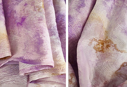 HECO Chinese elastic waist tie-dye printed skirt - BLESS.