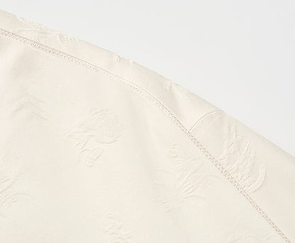 COMME MOI Lu Yan designer's new women's high-intelligence silk wool jacquard spliced suit - BREAT.