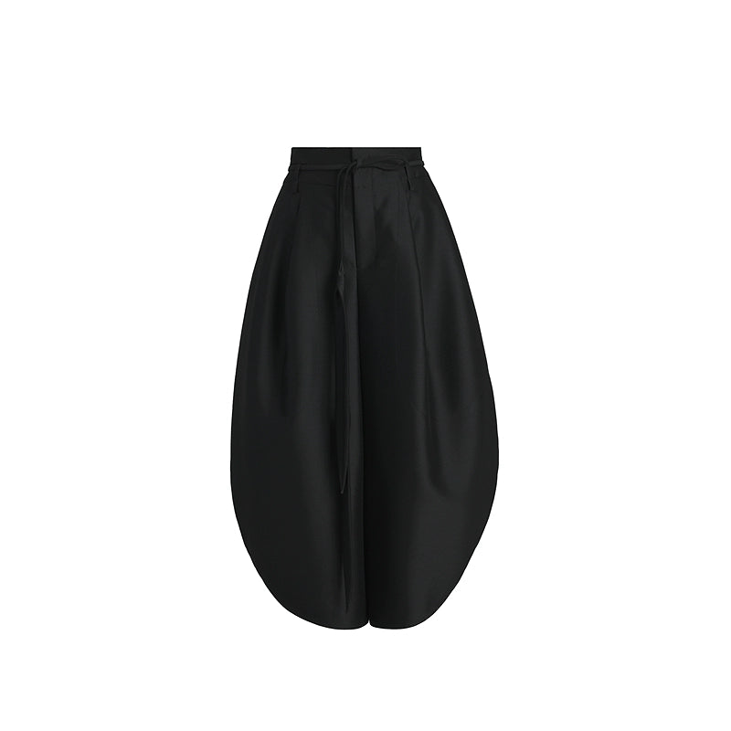 ZHUCHONGYUN loose cocoon-shaped three-dimensional cut wide trousers - FEYRE.