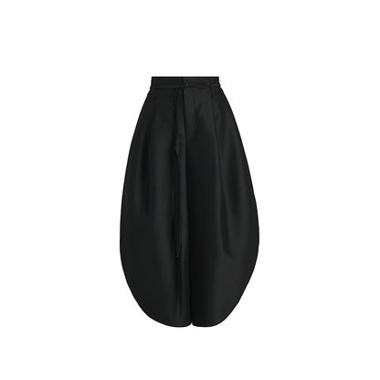 ZHUCHONGYUN loose cocoon-shaped three-dimensional cut wide trousers - FEYRE.