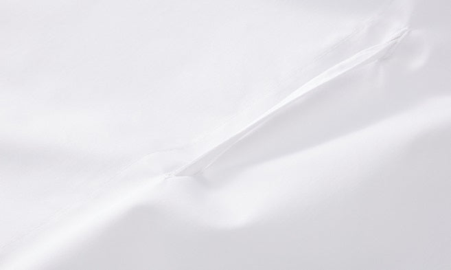 ZHUCHONGYUN drawstring placket loose straight white shirt-UMIE.