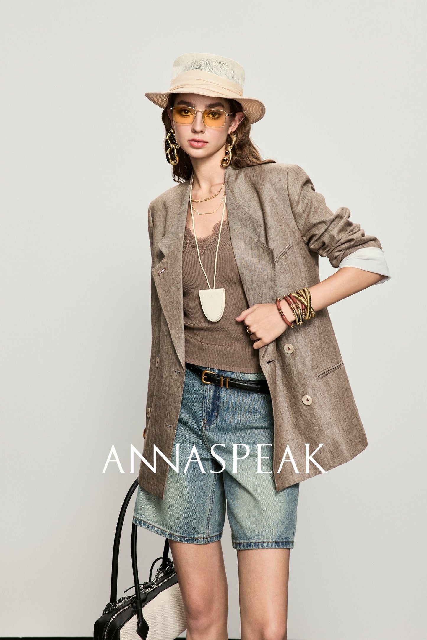 ANNASPEAK  Lace Versatile V-Neck Sling Vest-LAXS.
