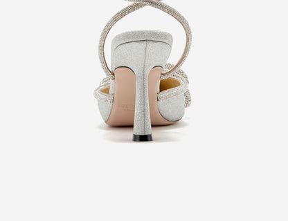SHOESZOOO Strap French Pointed-toe Stiletto Heel- MEDIA.