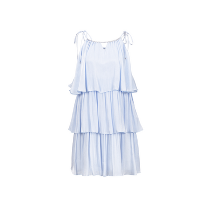 YES BY YESIR | Ye Qians Layered Whisper Mille-Feuille Streamer Gauze Dress -LORELLA.