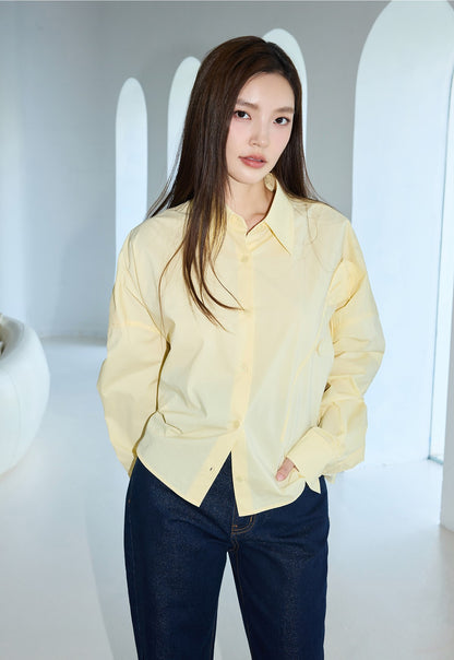 YES BY YESIR  handmade calla lily Monroe loose shirt - INTER.