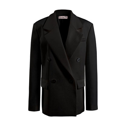 Le Palais Vintage High End Black Stylish Loose Suit Royal Style Suit - Alina.