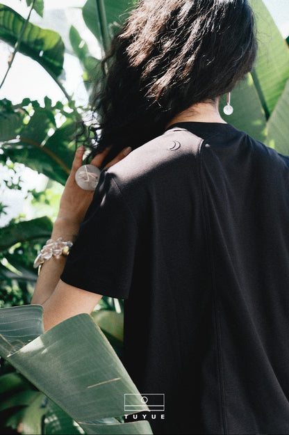 TUYUE slim crew neck casual top - BRENT.