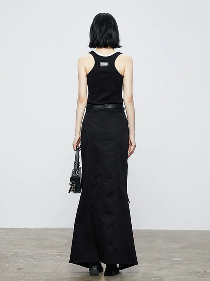 ANNAKIKI niche designer irregular multi-pocket skirt-CHIYO
