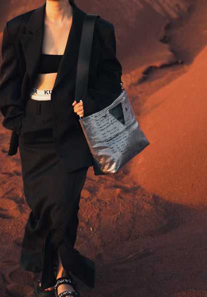 IUBALLET Turf Cobbler's Leather Tote Bag - GOLD.