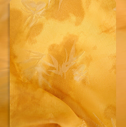 HECO Chinese V-Neck Waist Summer Elegant Floral Stitched Mesh dress - TULIP .