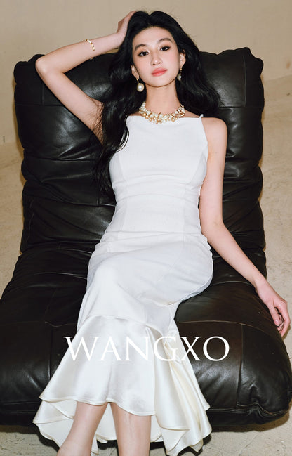 WANGXO | Elegant Sleeveless Maxi Fishtail Sundress  -ZAYA.