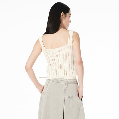 FAME two-piece rococo satin knitted suspender top - GABRIEL