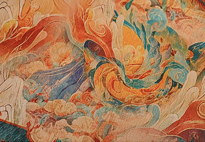 HECO Chinese Retro Mural Golden Dragon Embroidered Vest Top - ERIKA.