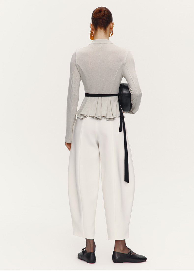 ATELIER MISS LU [After the Drama] New Artistic Scimitar Silhouette Pants - GRAT.