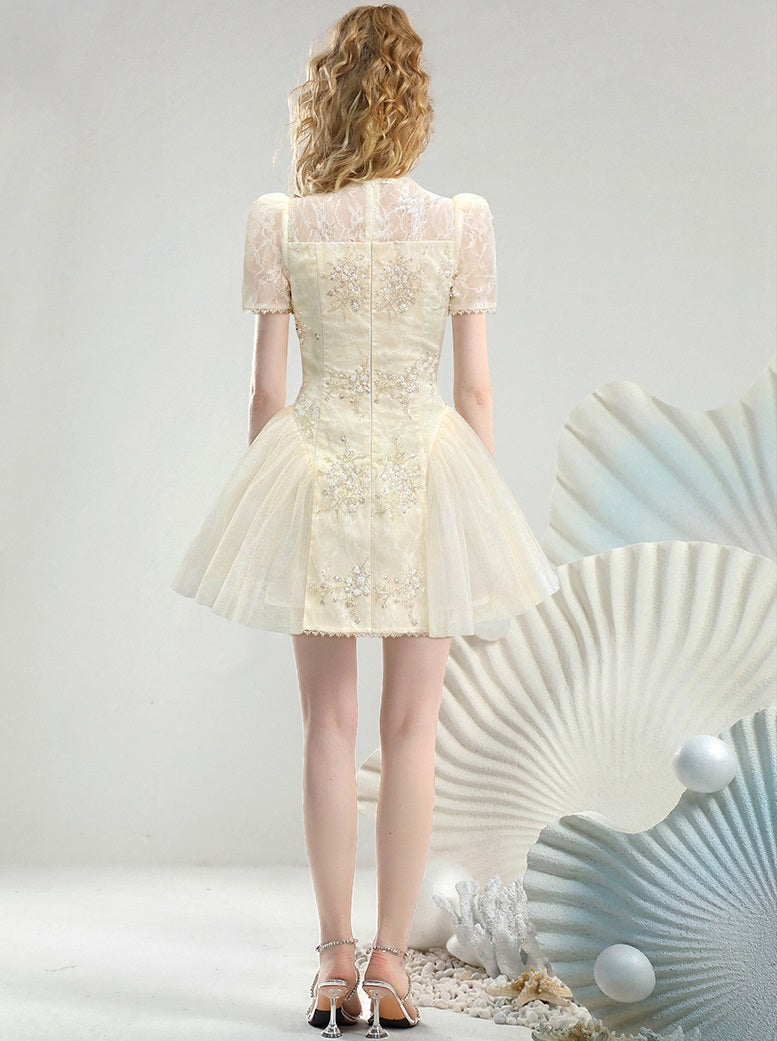 CHECOCRE Stubble French temperament girly heavy industry lace.