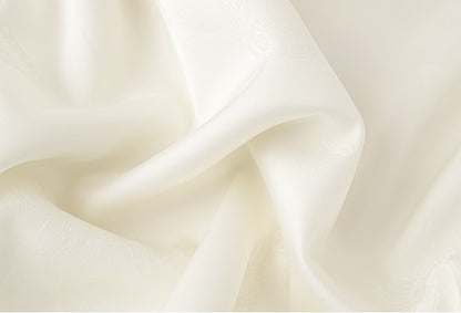 HECO Chinese Acetate Small Square Neck Short Sleeve Top- BEAK.