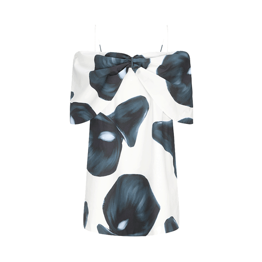 ATELIER MISS LU  Spring/Summer calla lily print silhouette dress - FAVOR.