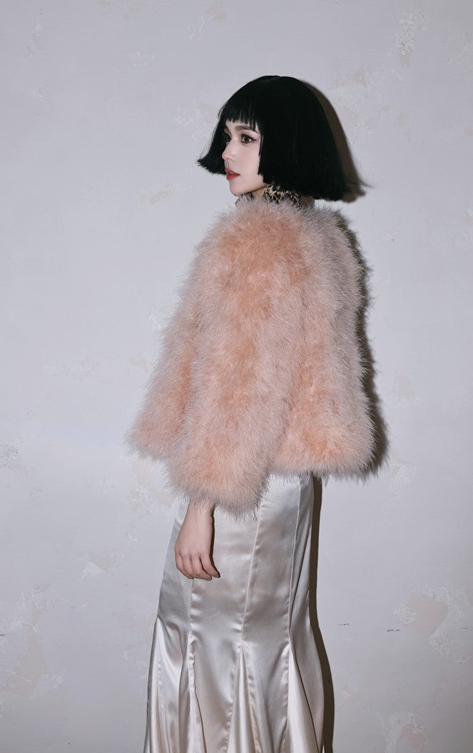 DOLLY Luxury White Stain Retro Sleeveless Long Fishtail Cocktail Dress-BETA