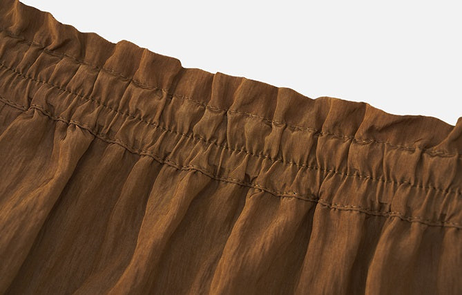 ZHUCHONGYUN loose wide pants and loose turtle neck long sleeve top outfit set-PAPA.