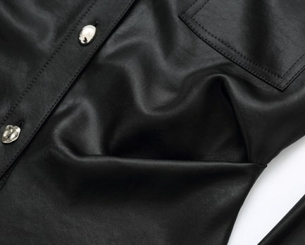 COMME MOI Lu Yan designer waist shirt triacetate commuter shirt top - NOVA.