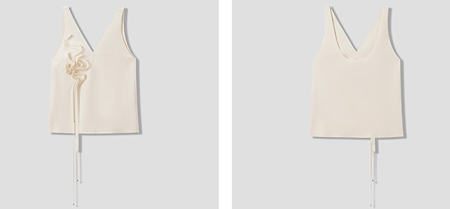 COMME MOI Lv Yan Designer Summer New Dribble Halterneck Dress Set - POSEY.