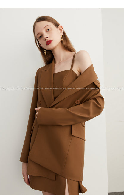 Slip dress + blazer suit set - Bian