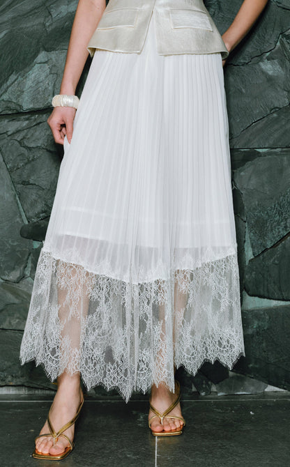 WANGXO Frost Pleat French Dress  - ESMEE.