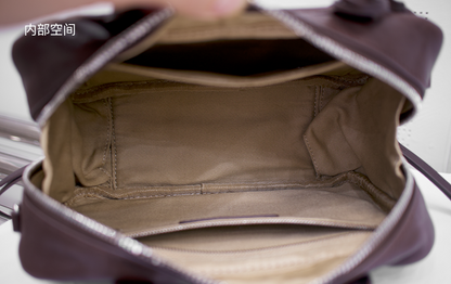 IUBALLET Vegetable-Tanned Leather Vintage Handbag - EARTH.