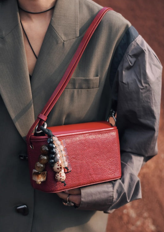 IUBALLET Retro Small Leather Box Bag - SWADE.