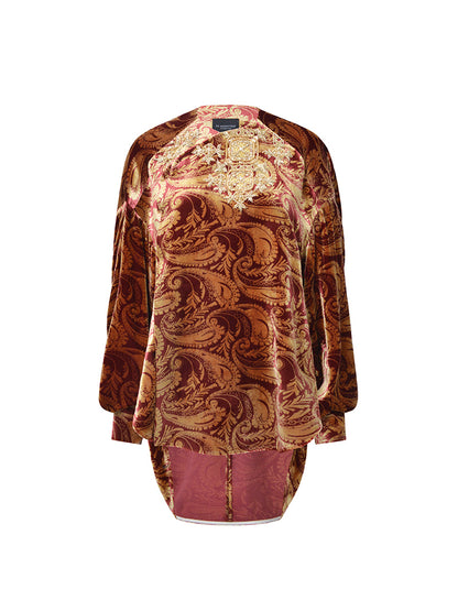 M essential Mackay designer embroidery oversized shirt pants set - calm.