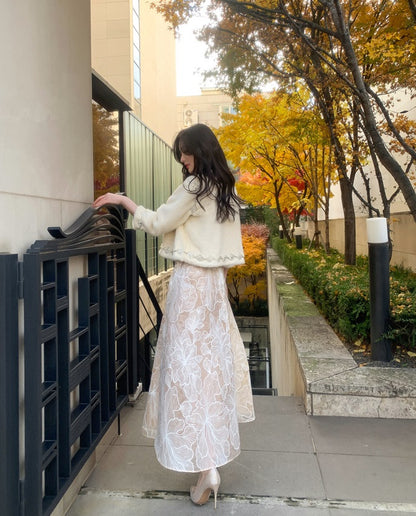 Wardrobes by Chen Elegant White Sleeveless Couture Lace Wedding Dress-Noa