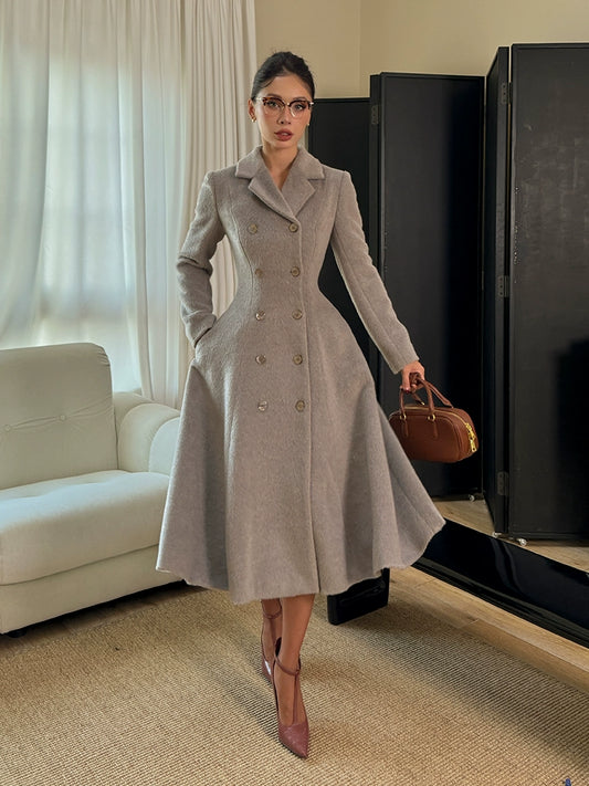 Le palais vintage elegant long-sleeve coat - LAM