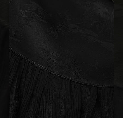 HECO New Chinese Acetate Jacquard Mesh Stitching T-Shirt - ANGEL.