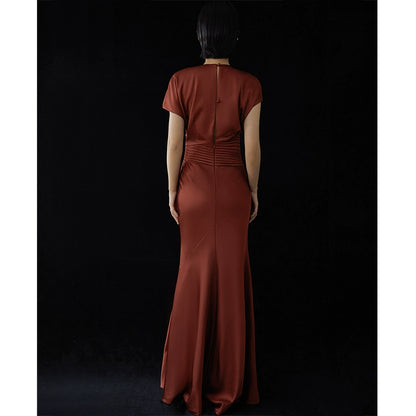 GOUDIN Light Tulle Texture French High End Host Evening Dress -DAM.