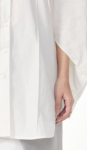 TINY IN double-collar design silhouette 3d green Shirt-JOJO