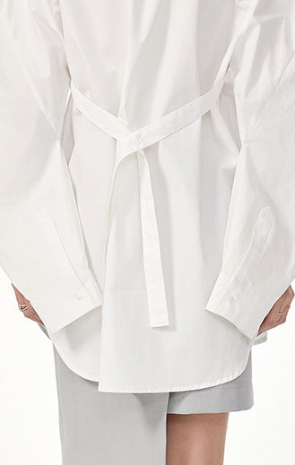 TINY IN double-collar design silhouette 3d green Shirt-JOJO