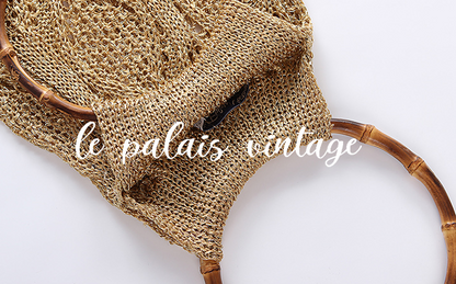 Le Palais Vintage Original Retro Gold Thread Sequins Sparkling Woven Bag-Clinton.