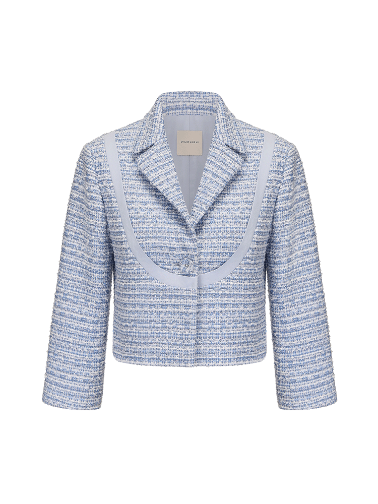 ATELIER MISS LU Curve Splicing Small Fragrance Short Jacket -MERCY.