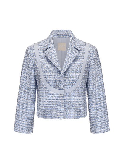 ATELIER MISS LU Curve Splicing Small Fragrance Short Jacket -MERCY.